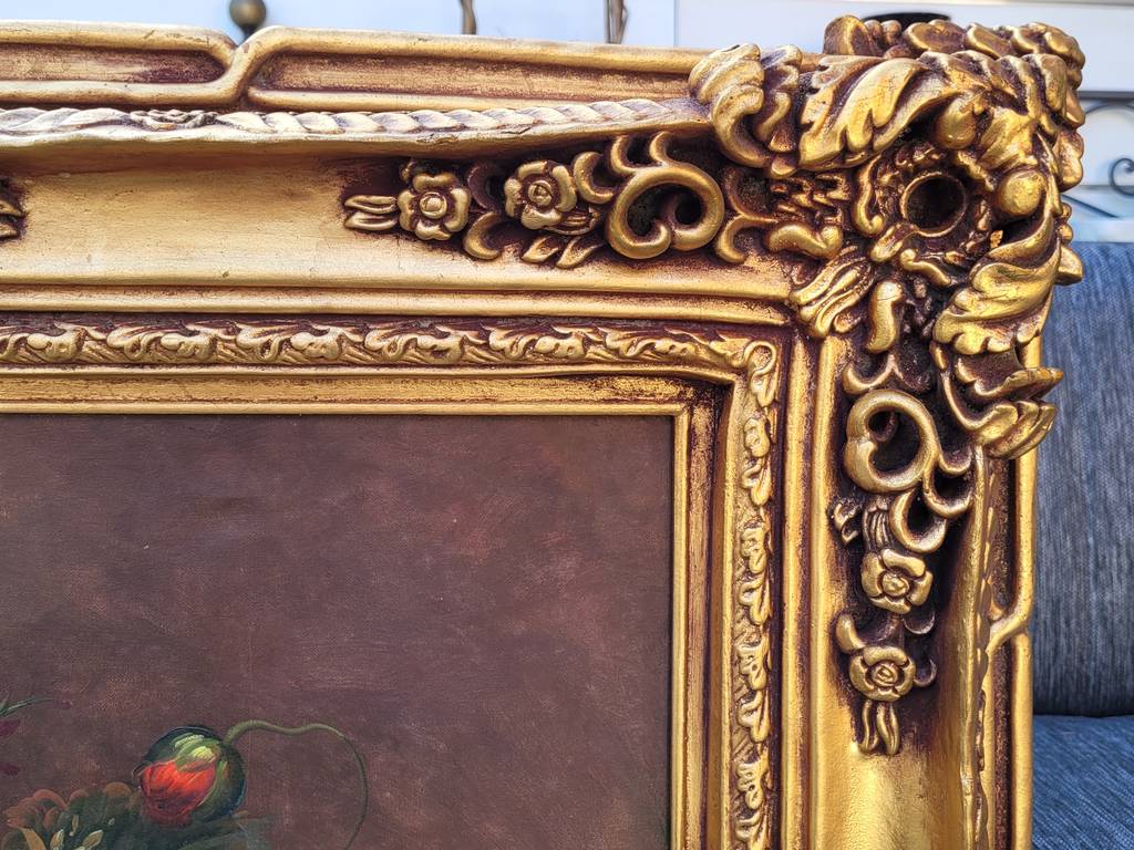 PINTURA BODEGÓN FLORAL CLÁSICO - Imagen 5