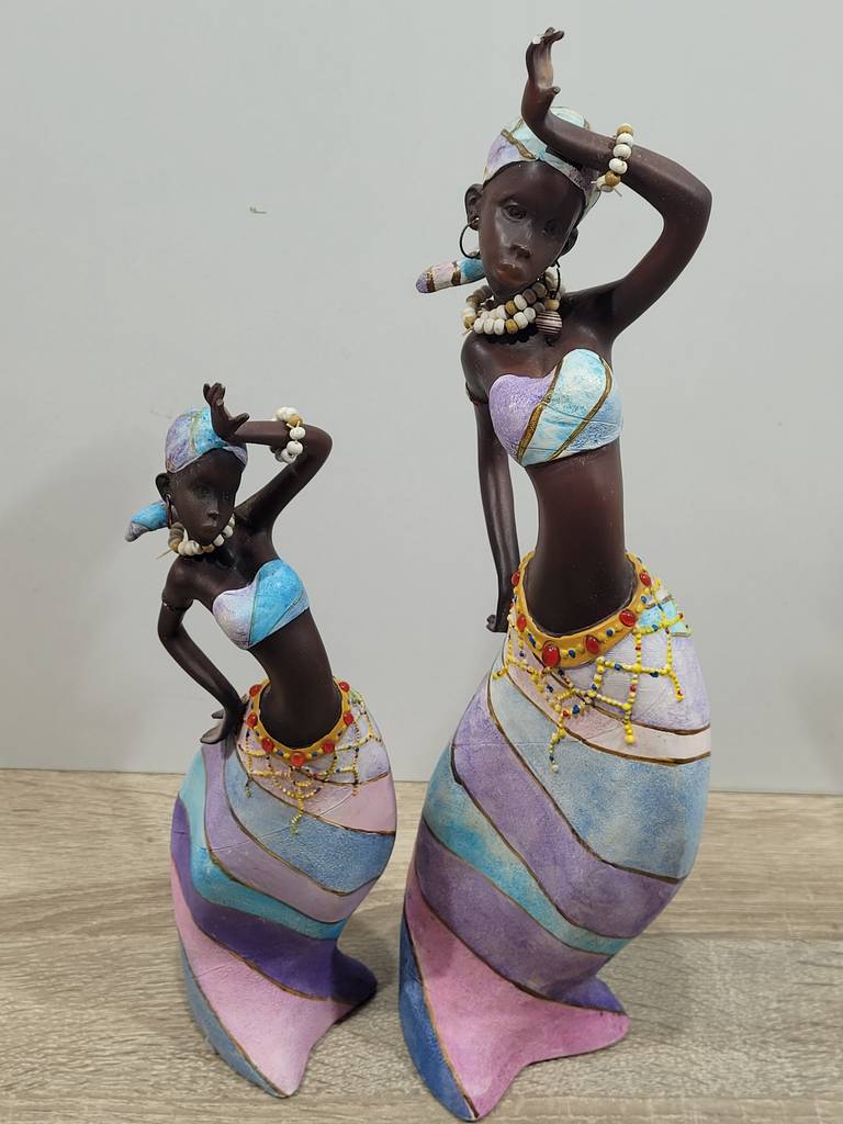 PAREJA DE ESCULTURAS AFRICANAS - Imagen 2