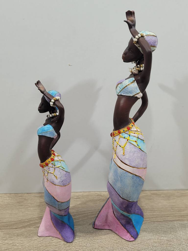 PAREJA DE ESCULTURAS AFRICANAS - Imagen 3