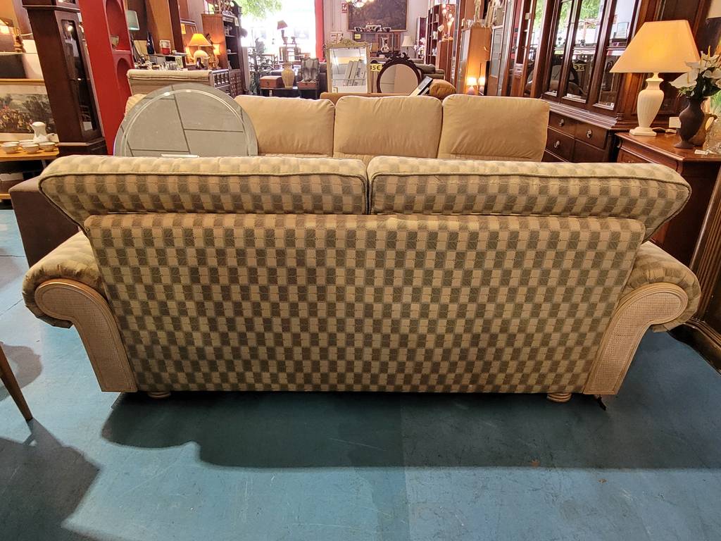 SOFÁ VINTAGE CUADROS DE 3 PLAZAS - Imagen 4