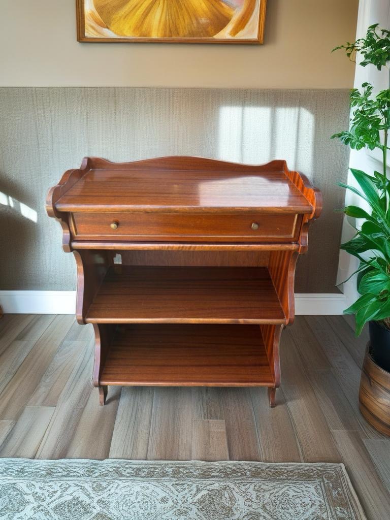 ESTANTERÍA MADERA CON CAJÓN