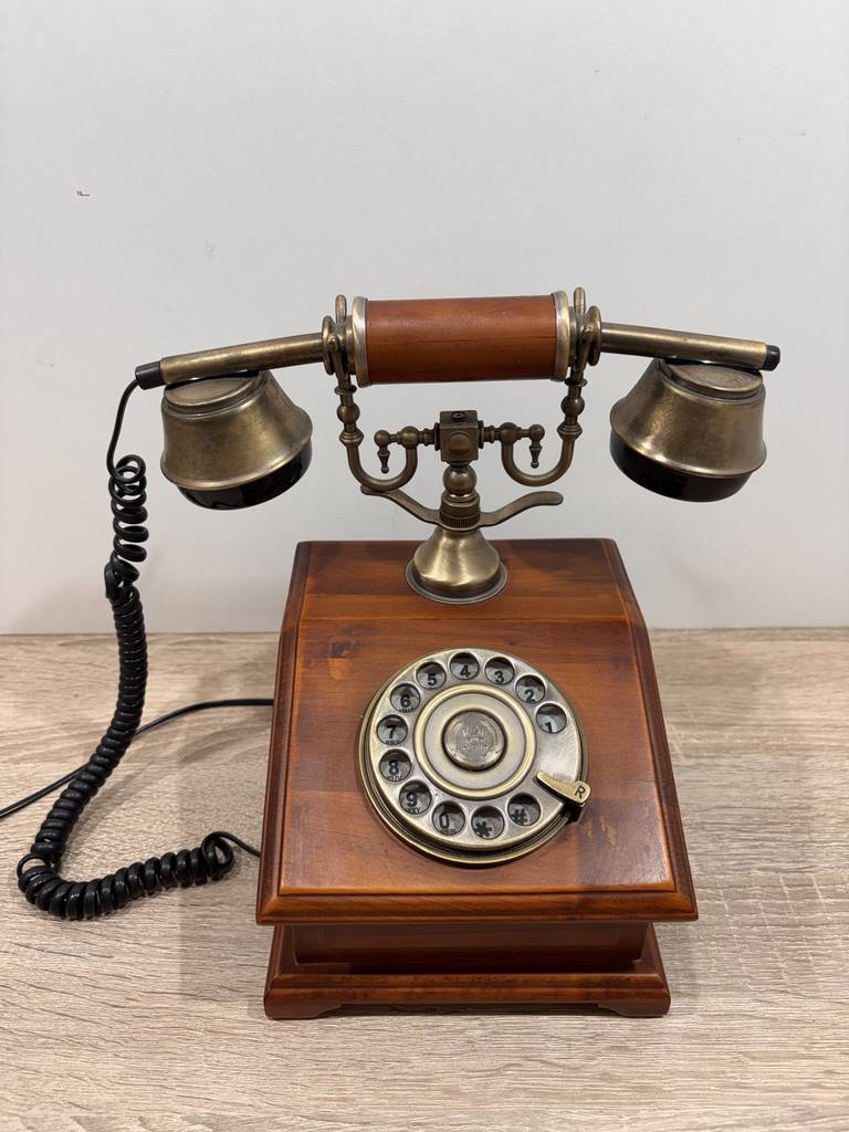 TELÉFONO MADERA VINTAGE - Imagen 2