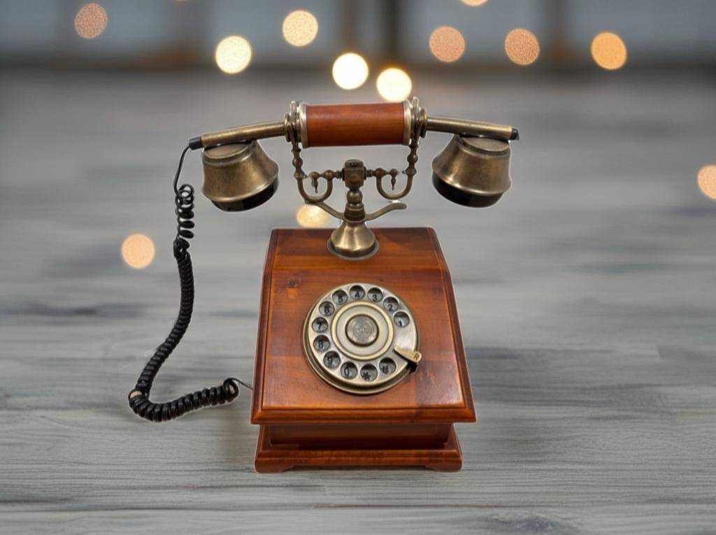 TELÉFONO MADERA VINTAGE