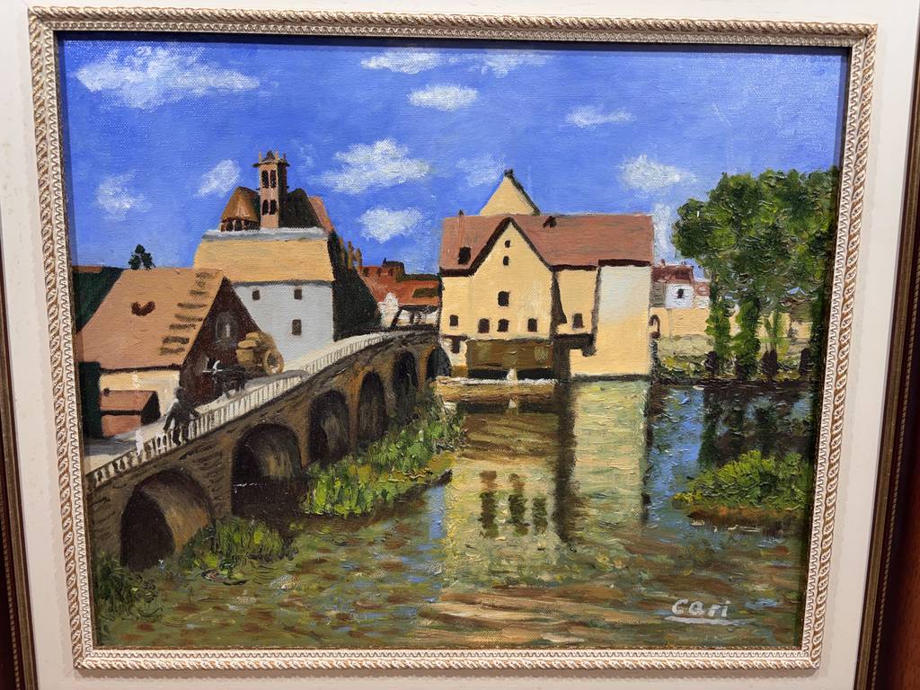 CUADRO OLEO/ Réplica de "El Puente de Moret" - Imagen 3