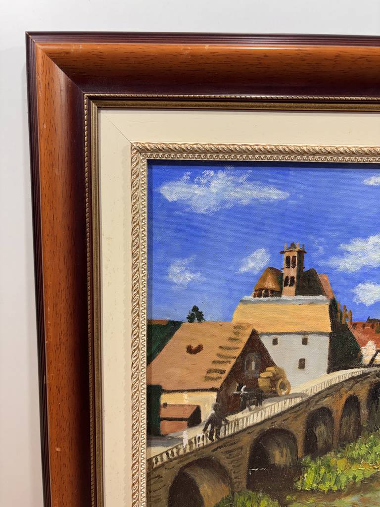 CUADRO OLEO/ Réplica de "El Puente de Moret" - Imagen 5