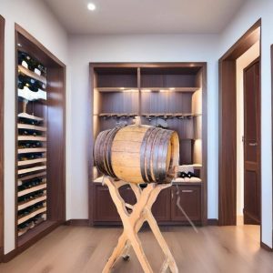 BARRIL DE VINO CON SOPORTE