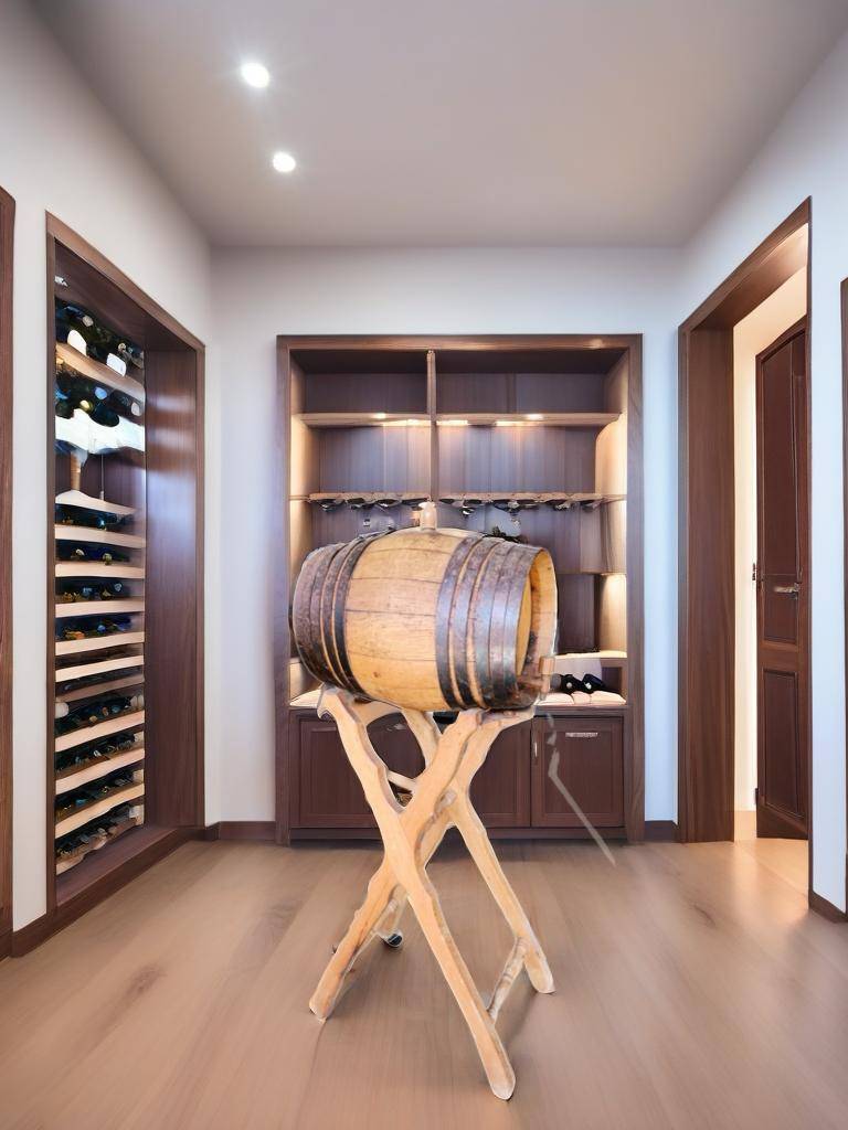 BARRIL DE VINO CON SOPORTE