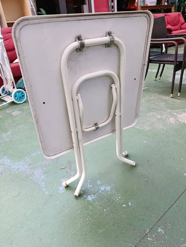 MESA AUXILIAR BLANCA PLEGABLE - Imagen 7