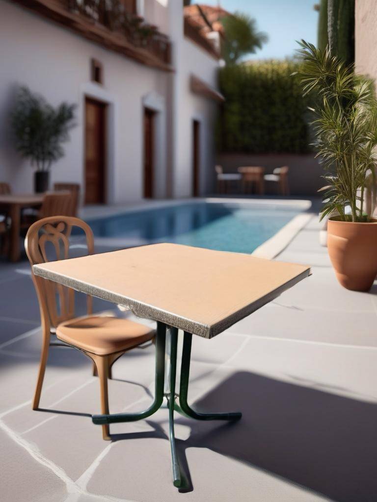 MESA AUXILIAR PARA TERRAZA/JARDIN