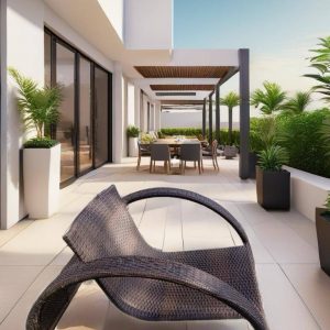 TUMBONA BAJA DE TERRAZA/JARDÍN