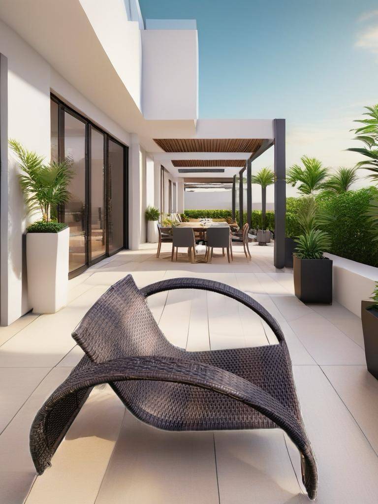TUMBONA BAJA DE TERRAZA/JARDÍN