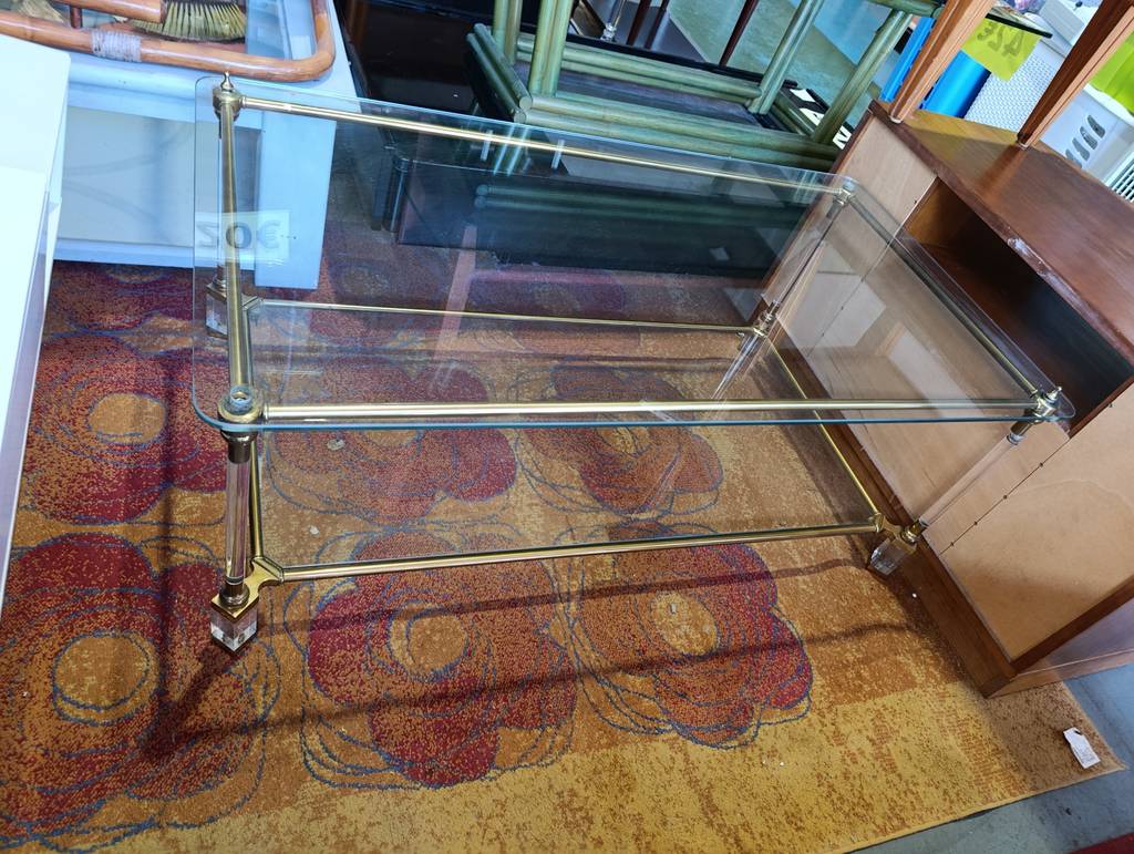 MESA DE CENTRO RECTANGULAR CRISTAL - Imagen 3