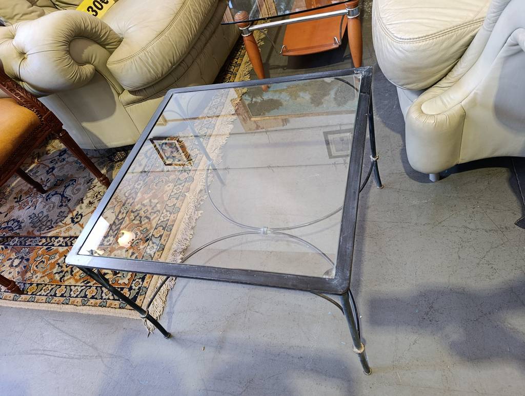 MESA DE CENTRO FORJA Y CRISTAL - Imagen 6