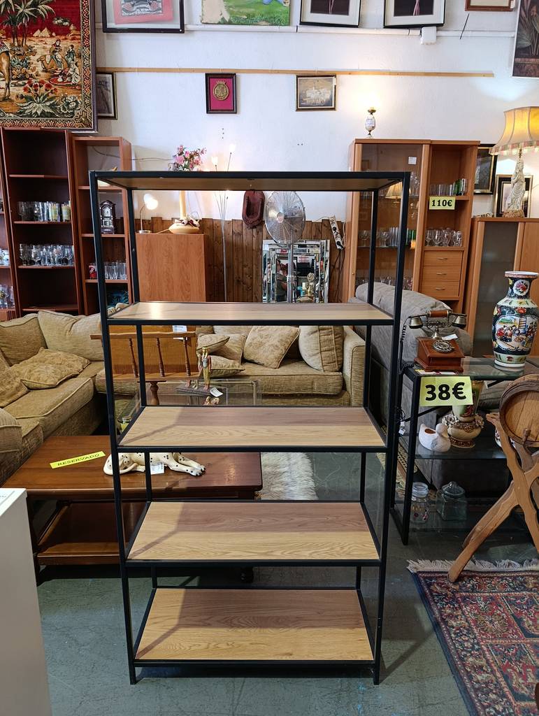 ESTANTERIA METALICA BALDAS DE MADERA - Imagen 5