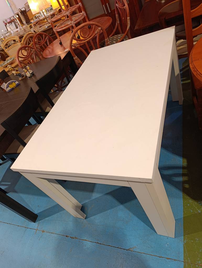 MESA BLANCA RECTANGULAR - Imagen 3
