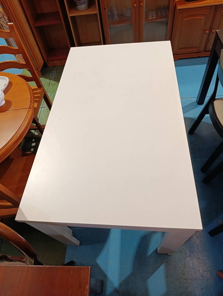 MESA BLANCA RECTANGULAR - Imagen 4
