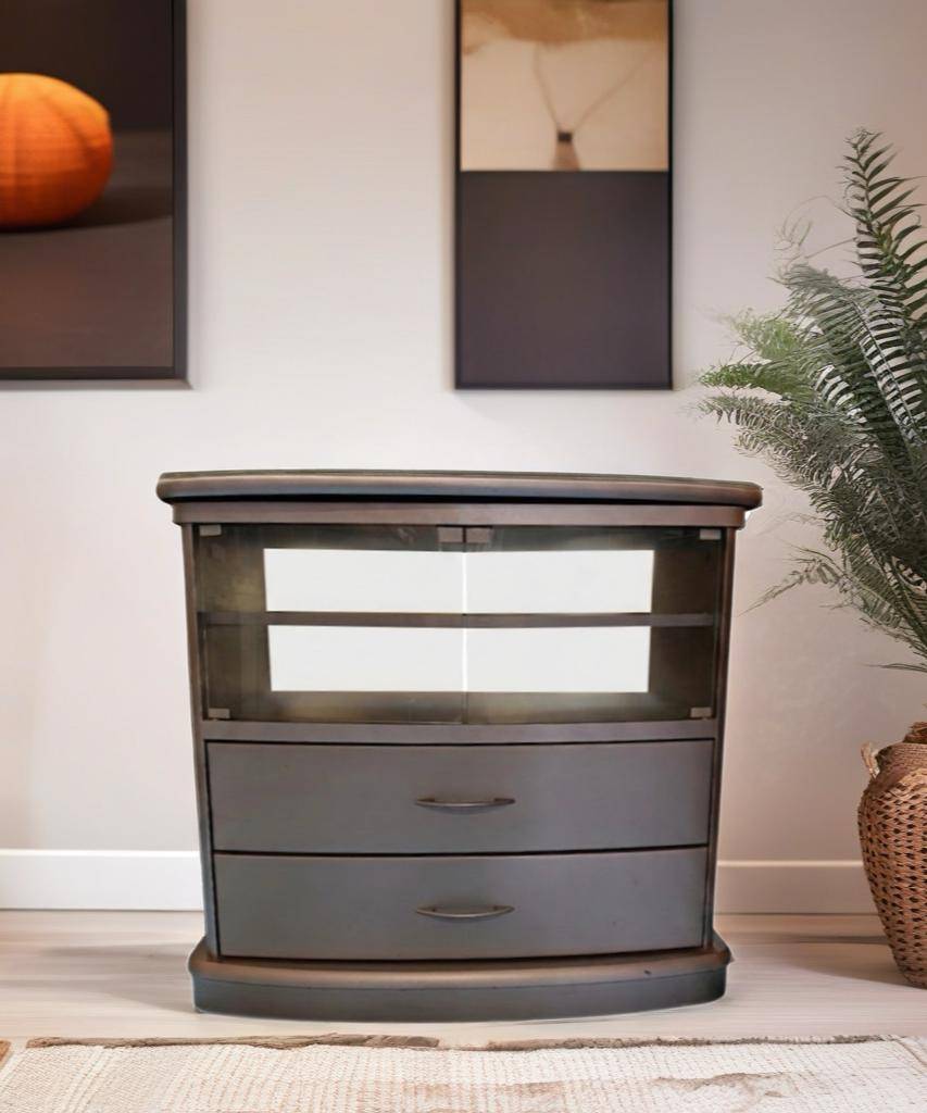 MUEBLE TV / AUXILIAR GRIS PLATA