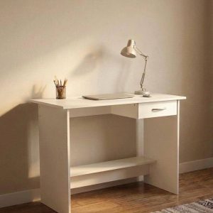 ESCRITORIO BLANCO CON CAJÓN