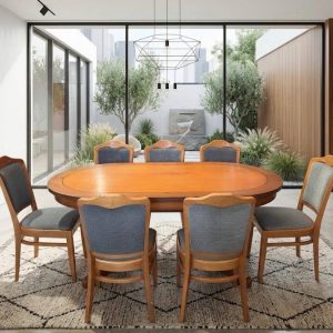 COMEDOR EXTENSIBLE CON 7 SILLAS
