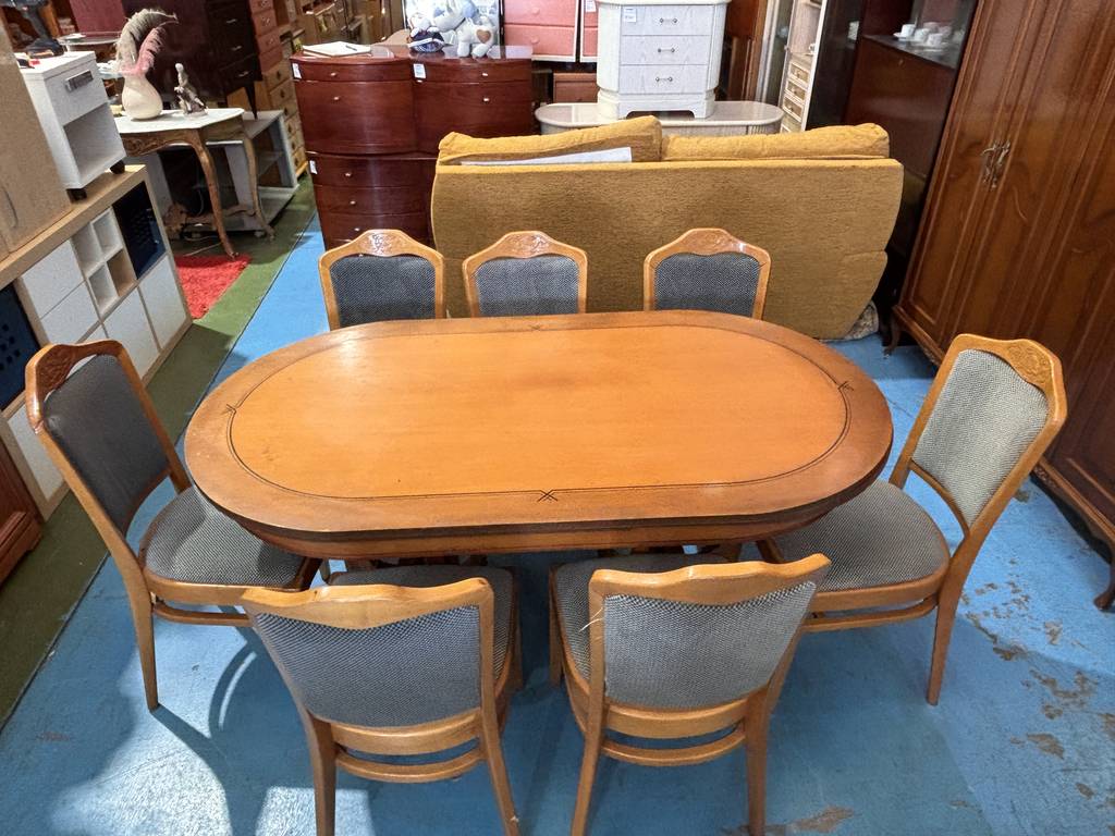 COMEDOR EXTENSIBLE CON 7 SILLAS - Imagen 5