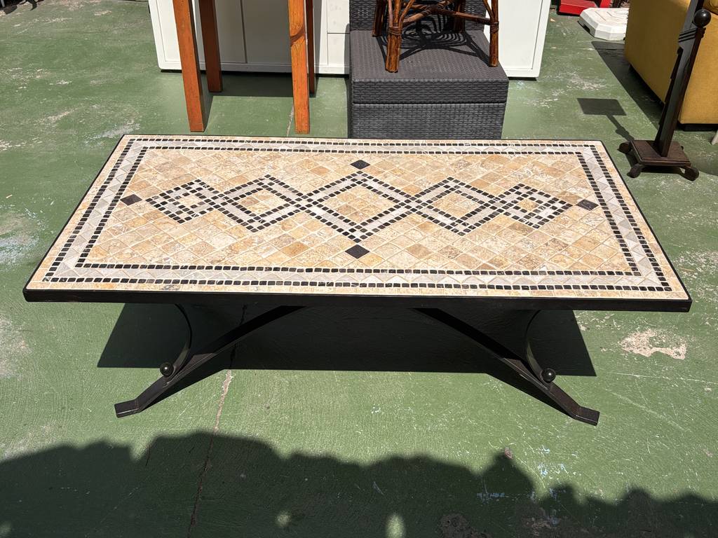 MESA DE CENTRO EXTERIOR/MOSAICO Y FORJA - Imagen 3