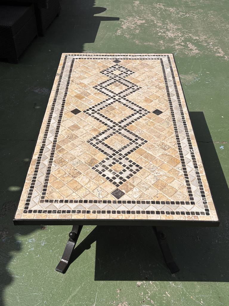 MESA DE CENTRO EXTERIOR/MOSAICO Y FORJA - Imagen 4
