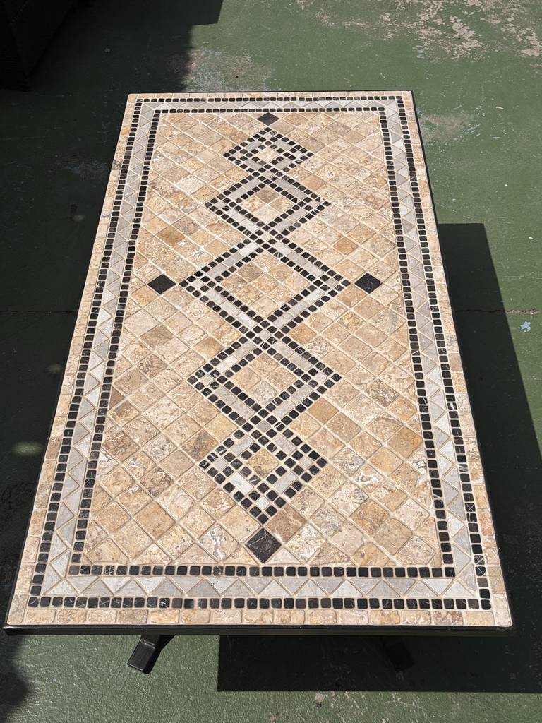 MESA DE CENTRO EXTERIOR/MOSAICO Y FORJA - Imagen 5
