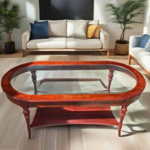 MESA DE CENTRO OVALADA