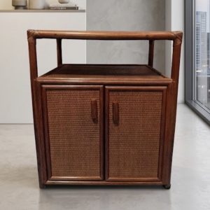 MUEBLE AUXILIAR BAMBÚ Y REJILLA