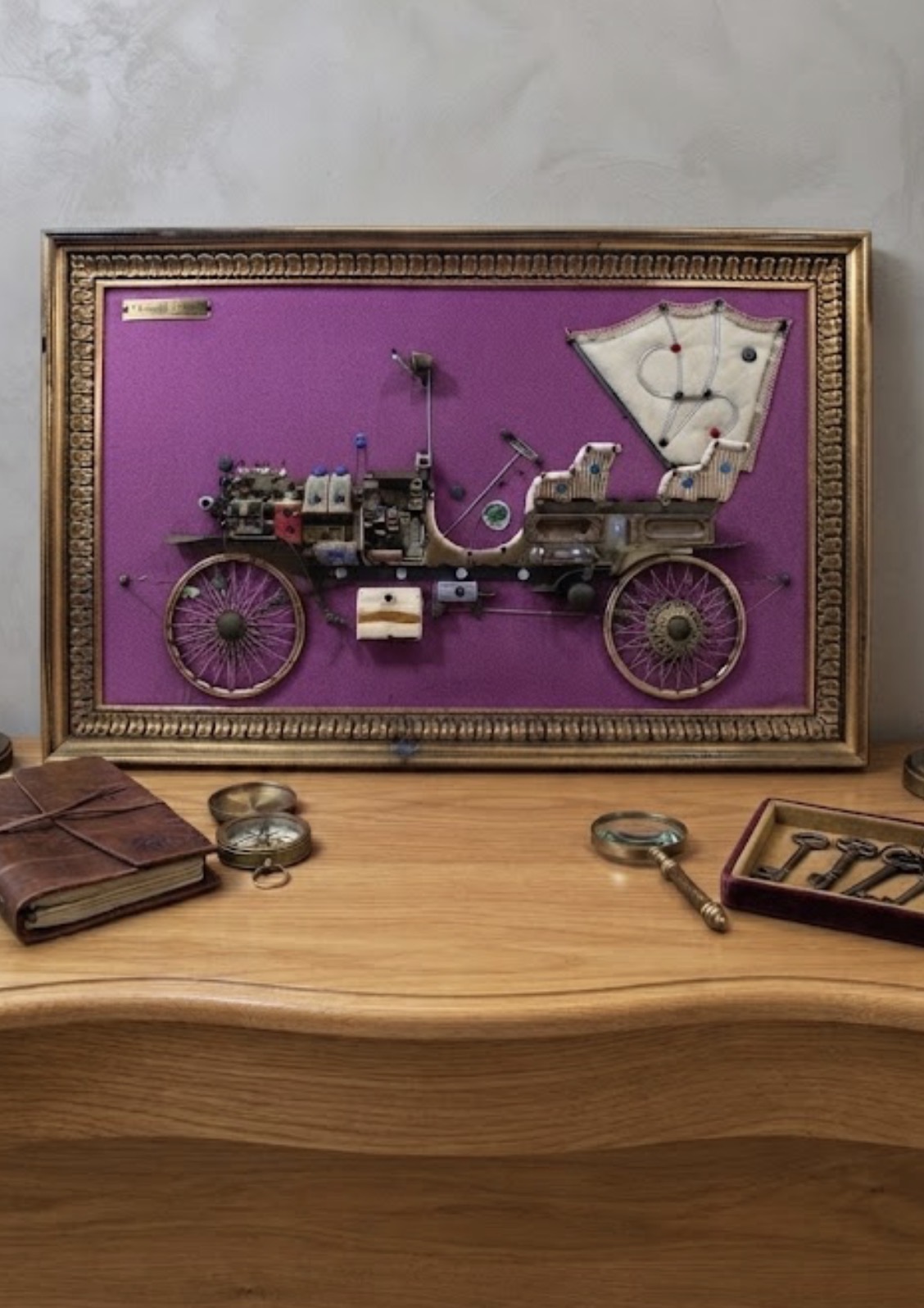 CUADRO ARTE Steampunk/ COCHE ANTIGUO(Chevrolet 1911)