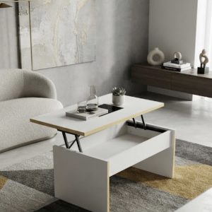 MESA DE CENTRO ELEVABLE / CON ALMACENAJE