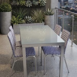 CONJUNTO MESA COMEDOR EXTERIOR 4 SILLAS
