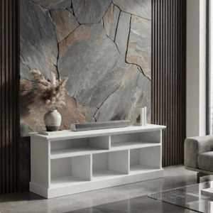 MUEBLE TV / ESTANTERIA BAJA BLANCA