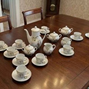 JUEGO DE CAFE PORCELANA ORIENTAL (14 PIEZAS)