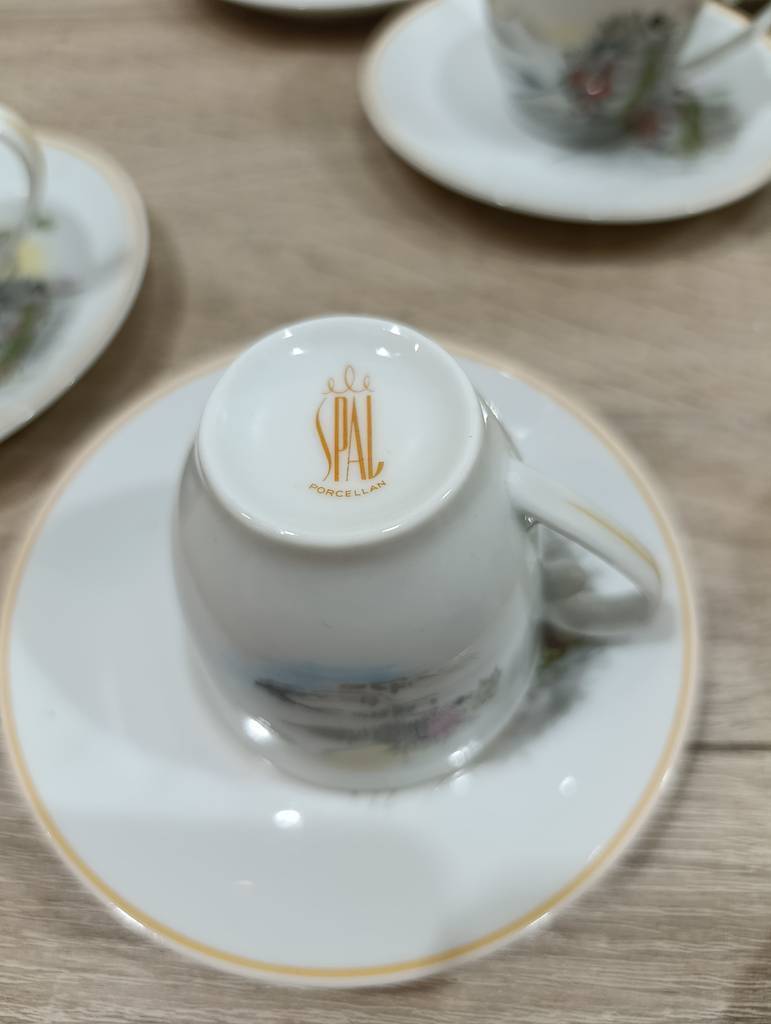 JUEGO DE CAFE PORCELANA ORIENTAL (14 PIEZAS) - Imagen 4
