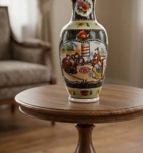 JARRON ESTILO ORIENTAL / RESTAURADO