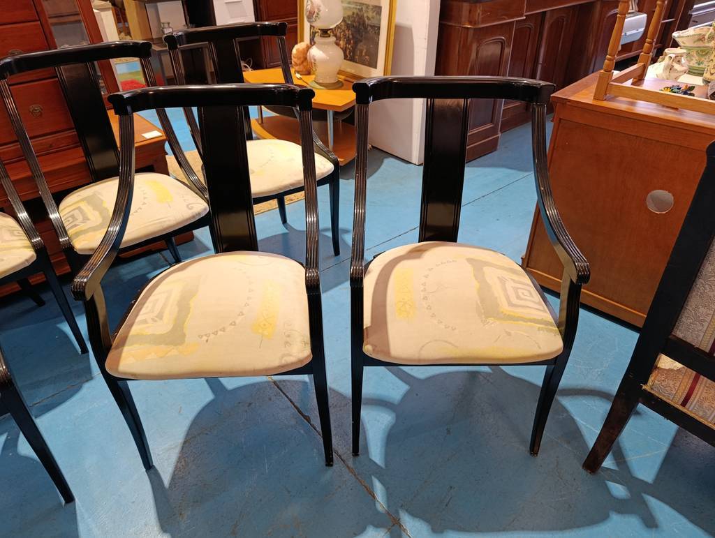CONJUNTO 6 SILLAS NEGRAS COMEDOR - Imagen 7