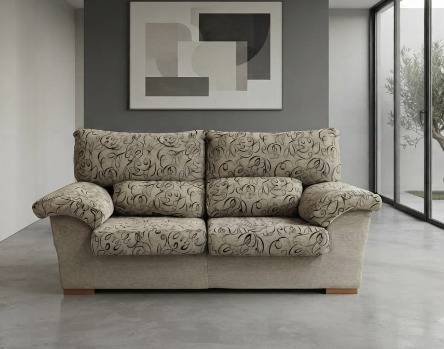 SOFÁ 2 PLAZAS MODERNO BEIGE