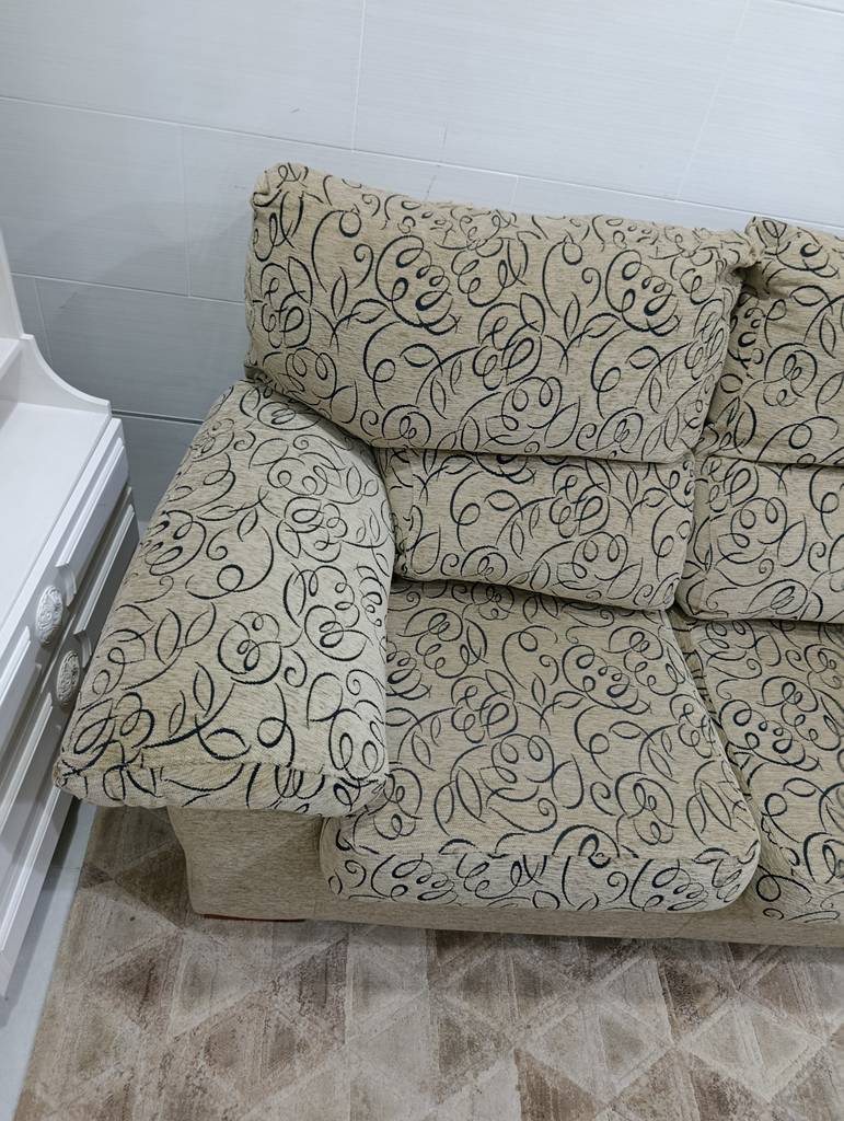 SOFÁ 2 PLAZAS MODERNO BEIGE - Imagen 5
