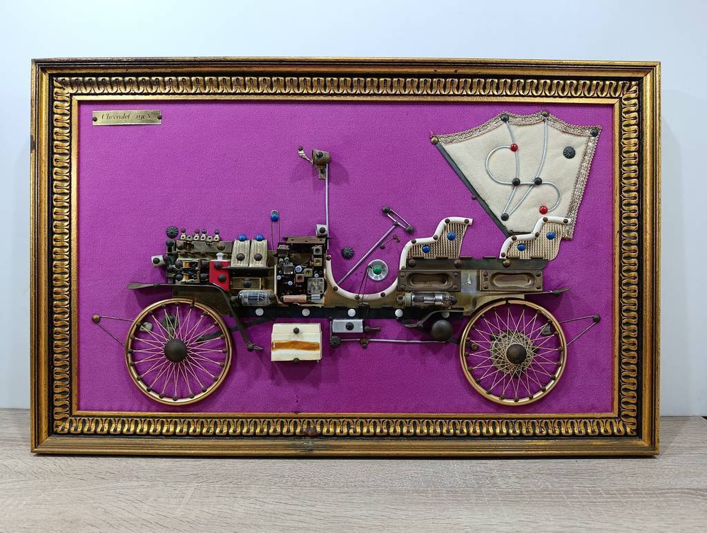 CUADRO ARTE Steampunk/ COCHE ANTIGUO(Chevrolet 1911) - Imagen 2