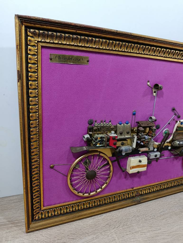 CUADRO ARTE Steampunk/ COCHE ANTIGUO(Chevrolet 1911) - Imagen 4