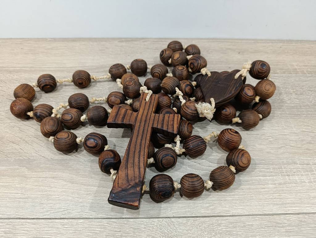 ROSARIO DE PARED/ MADERA ARTESANAL - Imagen 6