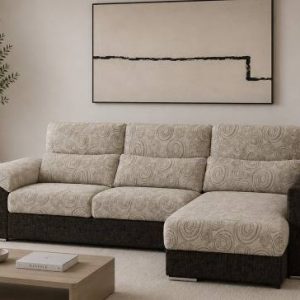 SOFÁ CHAISE LONGUE CON ALMACENAMIENTO