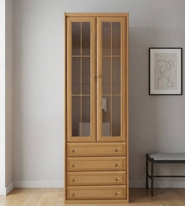 ARMARIO ROPERO DE MADERA Y CAJONERA