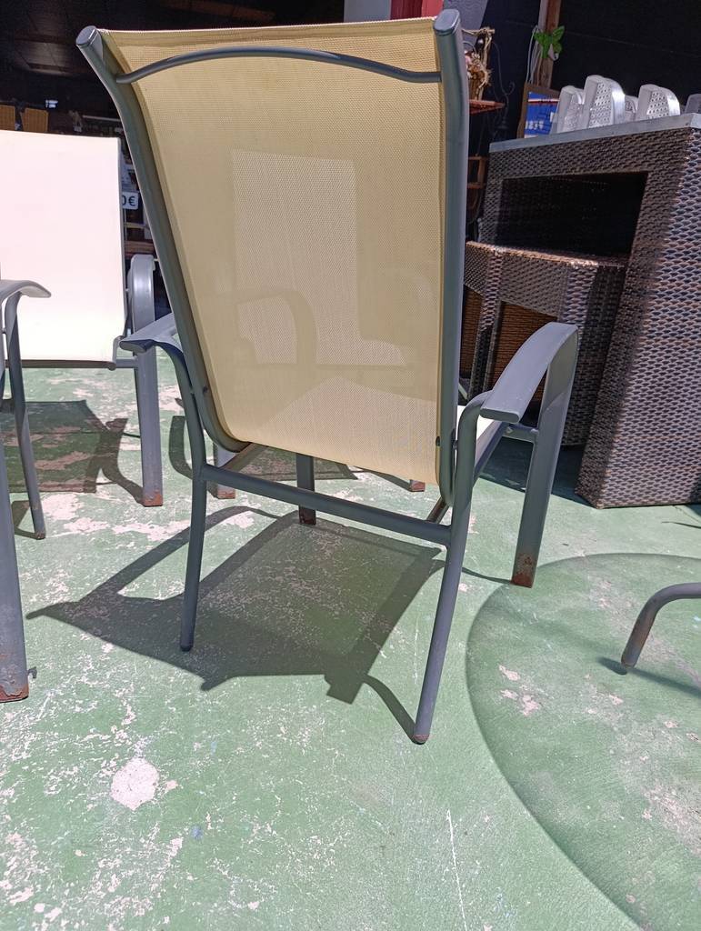 MESA CRISTAL DE TERRAZA Y 4 SILLONES - Imagen 9