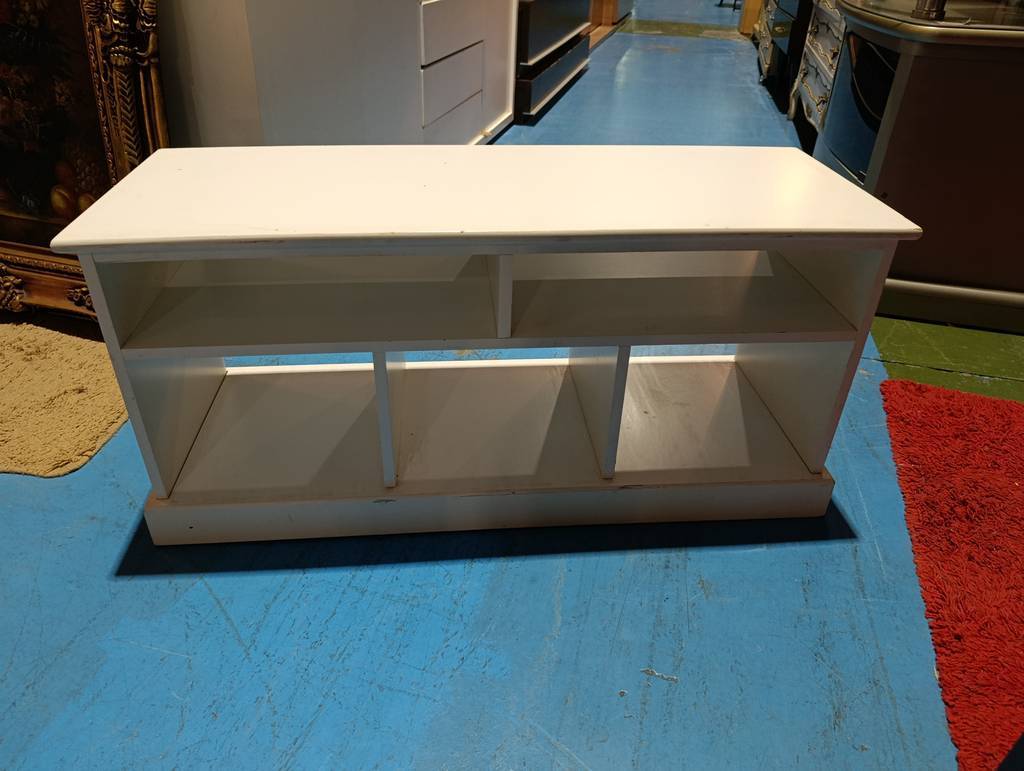 MUEBLE TV / ESTANTERIA BAJA BLANCA - Imagen 4
