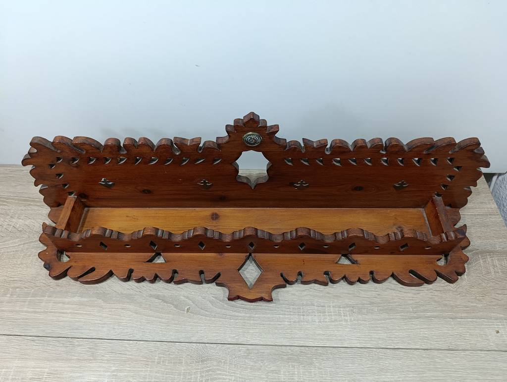 PERCHERO/ ESTANTE DE MADERA VINTAGE - Imagen 3