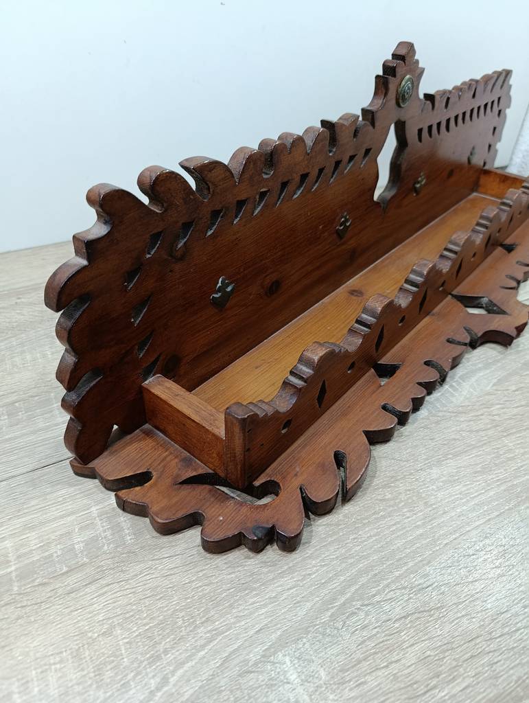 PERCHERO/ ESTANTE DE MADERA VINTAGE - Imagen 4
