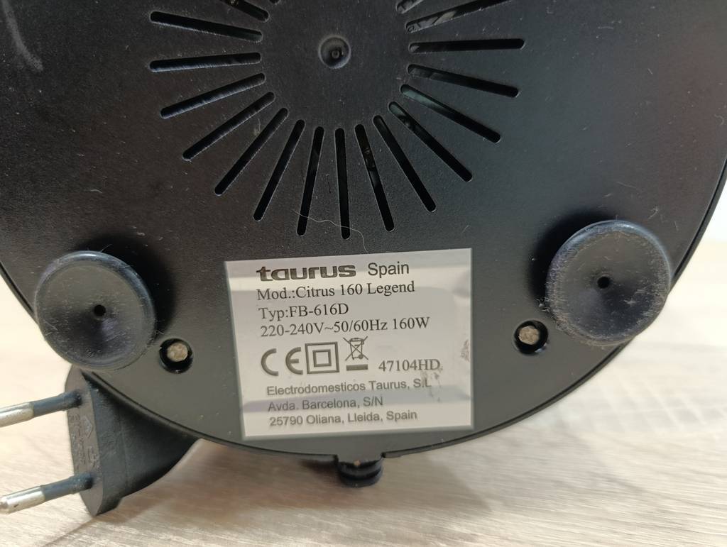 EXPRIMIDOR ELECTRICO TAURUS CITRUS - Imagen 6