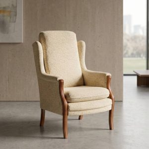 SILLÓN OREJERO CON ESTRUCTURA EN MADERA
